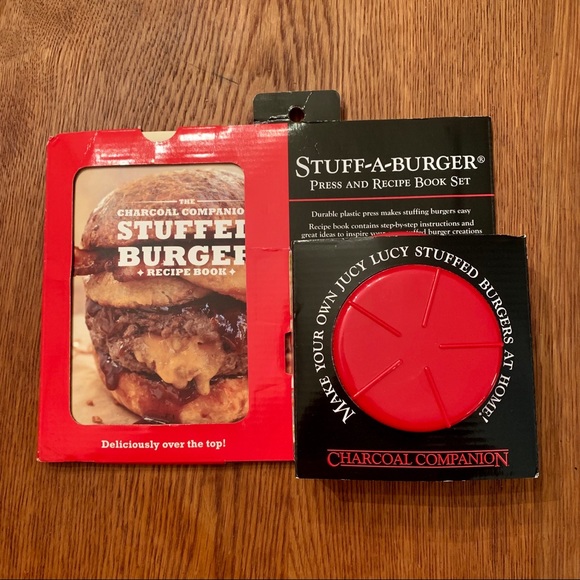 🌟HOST PICK🌟NIB Stuff-a-Burger Press & recipe set - Picture 5 of 5